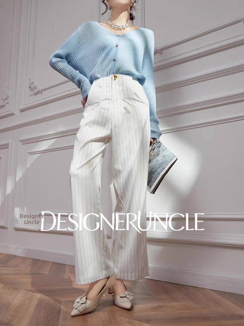Stripe Wide Leg Trouser